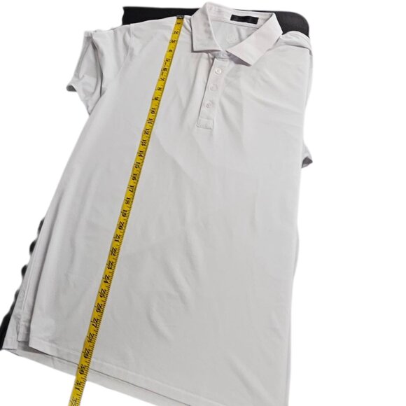 G/FORE Mens Short Sleeve Polo, White, Collared, Henley, Golf, Size Large - Picture 8 of 10